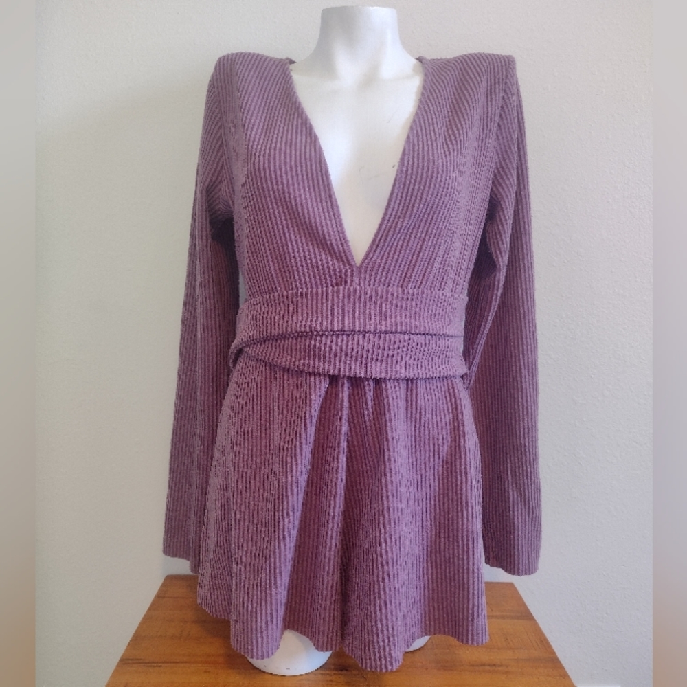 Out from Under dark pink romper size large